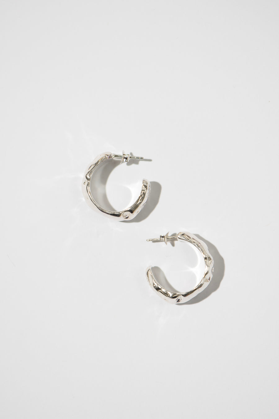 The Classic Organic Hoops | Silver