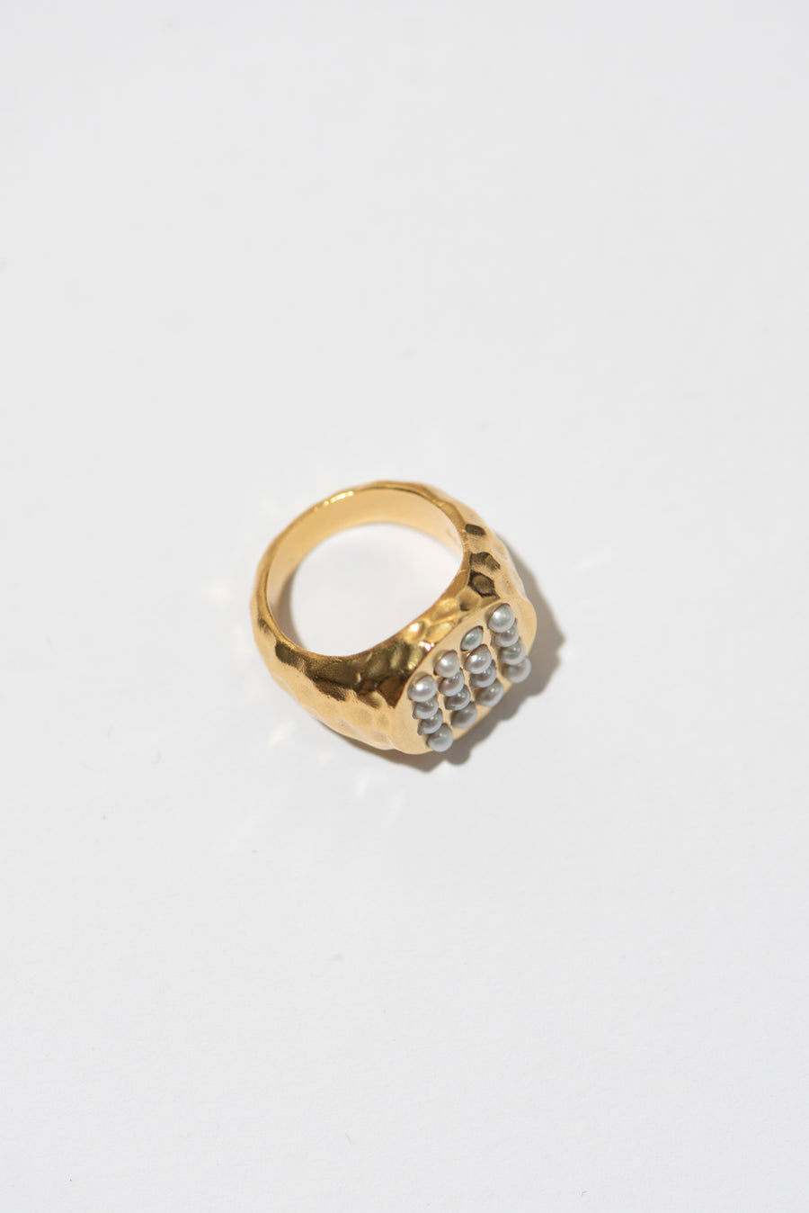 The Mini Pearl Signet Ring