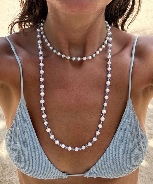 The Ocean Pearl Necklace - Long