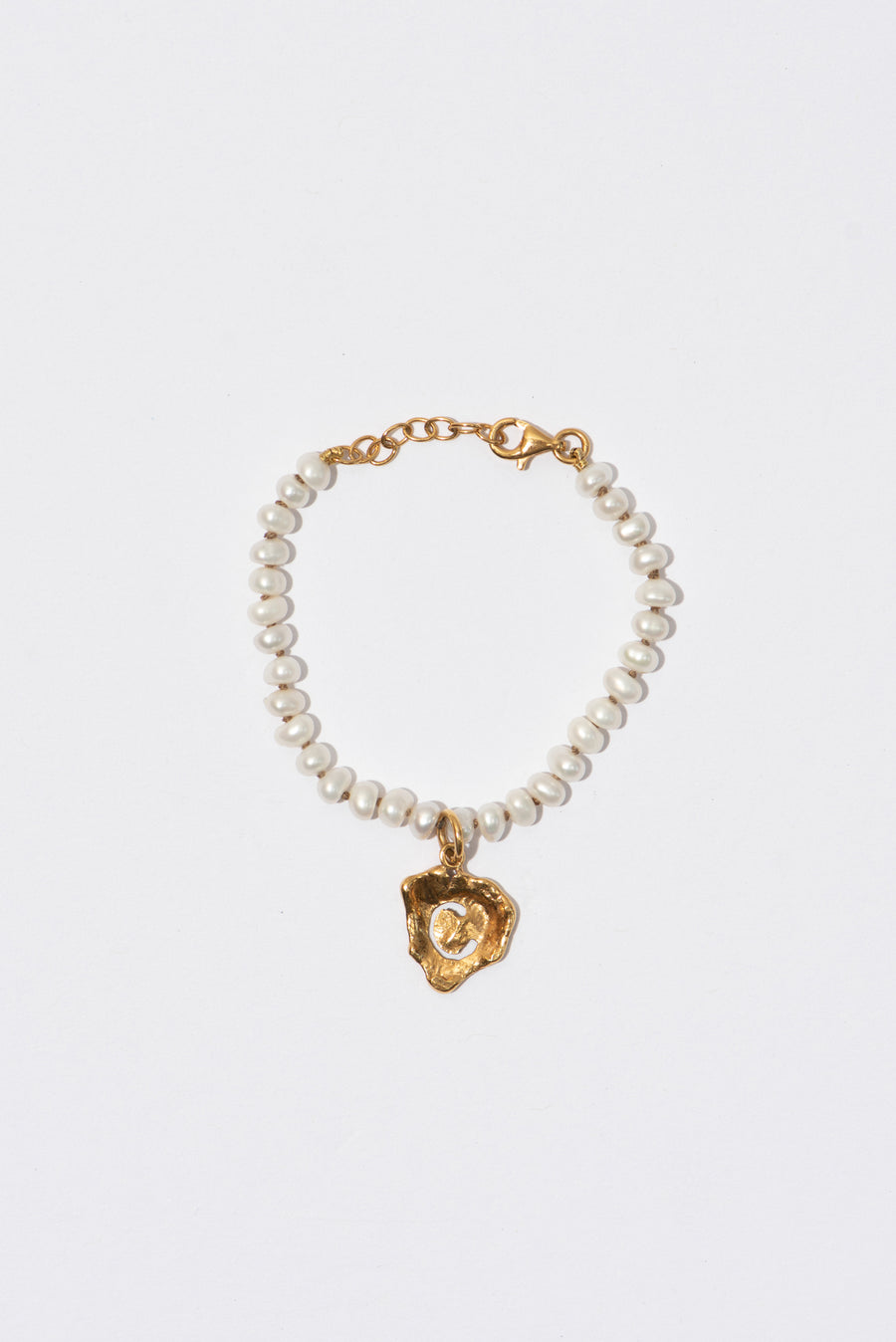 The Mini Pearl Bracelet with Initials