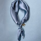 The Scarf Pearl Letter Pendant - Blue