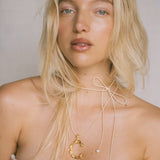 The Satin Silk Cord  | Long  |  Ivory