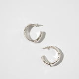 The Classic Organic Hoops | Silver
