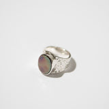 The Signet Black Pearl Ring in Silver