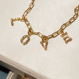 The Letter Pendant Charm Necklace - 4 Pendants