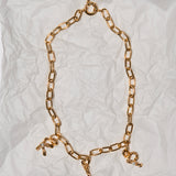 The Letter Pendant Charm Necklace - 3 Pendants