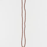 The Long Beaded Necklace | Red Jasper & Clear Quartz