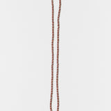 The Long Beaded Necklace | Red Jasper & Clear Quartz