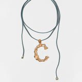 The Satin Silk Cord | Long  |  Dusty Blue
