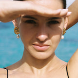 The Golden Pendant Earrings