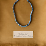 The Opal Necklace with Silver S-Clasp - Long