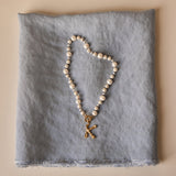 The Pearl Variation Beach Necklace - Short (optional Letter Pendant)