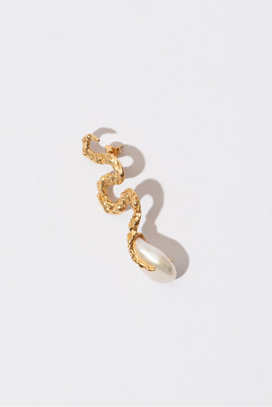 The Snake Pearl Earring